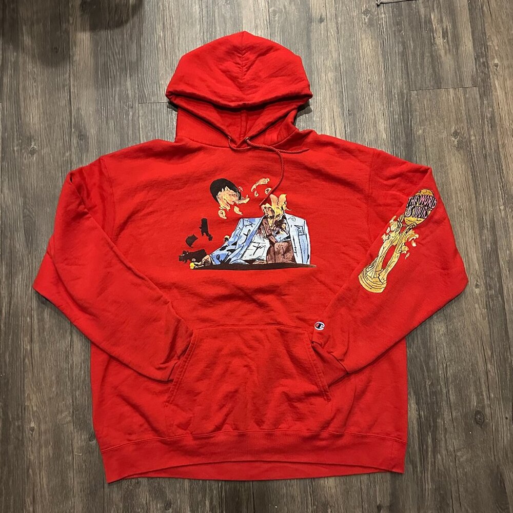 Red Benny the Butcher Griselda “The Plugs I Met 2” Champion Hoodie